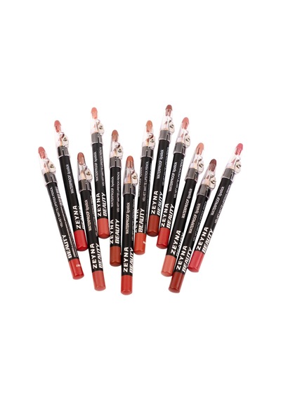 12'li Nude Dudak Kalemi Seti Kalın Jumbo Lip Liner Mat Dudak Kalemi Kalemtraşlı Çok Renkli - 685089178 Diğer