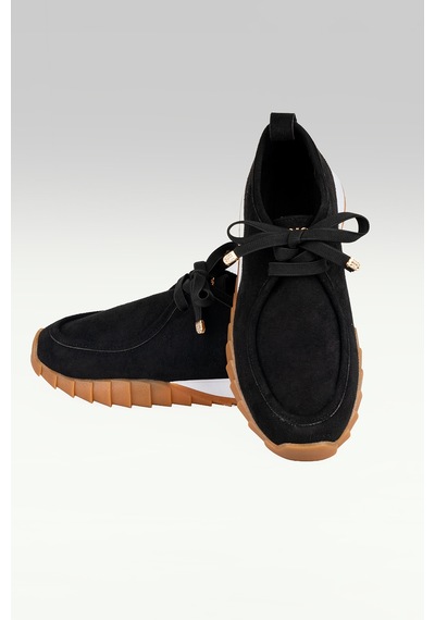 Tw Tonny White New York 057 Kadın Renkli Tabanlı Sneaker Yürüyüş Ayakkabısı Siyah
