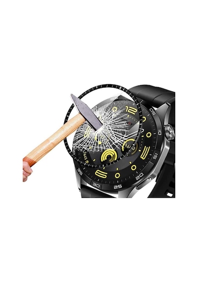 Sneezy Huawei Gt5 Pro 46mm Uyumlu Renkli Kadran Polymer Temperli Nano 0.5 Mm Watch Ekran Koruyucu
