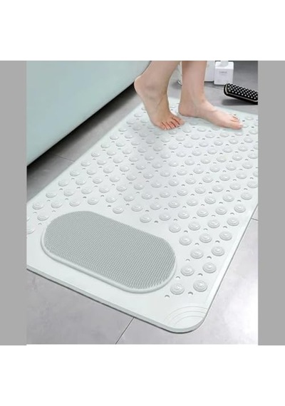 Vantuzlu Banyo Ve Duş Kaydırmazı, Kaydırmaz Duş Matı, Duşa Kabin Küvet İçi Vantuzlu Banyo Paspası 35x69 Cm Çok Renkli