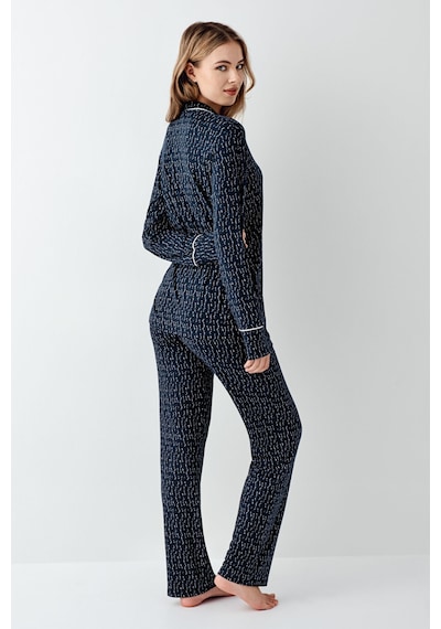 Arnetta Kadın Lacivert Gömlek Pijama Ar3430-s-v1 Lacivert
