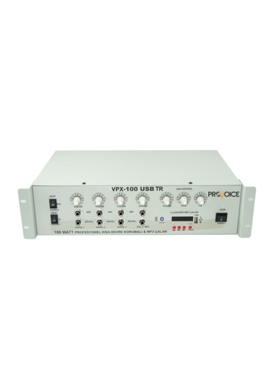 Provoice Vpx-100 Usb Tr Trafolu 100 W 6 Kanal Mikser Anfi