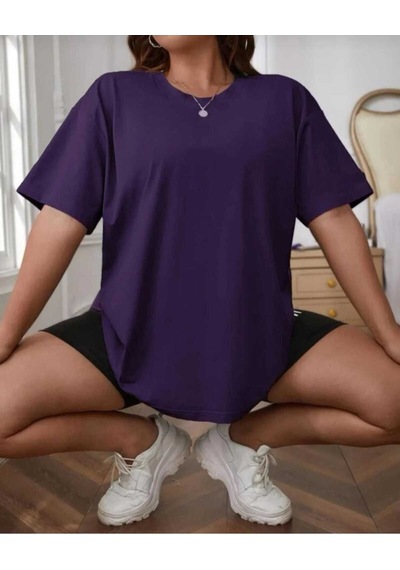 Kozia Outdoors Malkoçbey Baskisiz Oversize Unisex Basic T-shirt Mor Kozia Outdoors Malkoçbey Baskisiz Oversize Unisex Basic T-shirt Mor