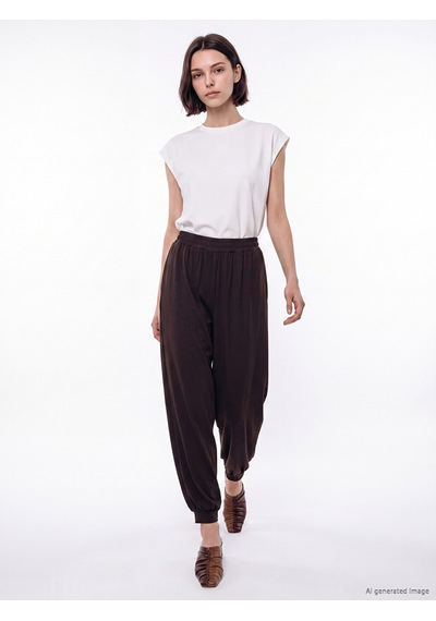 Lcw Modest Beyaz Bisiklet Yaka Soft Touch Kadın Atlet