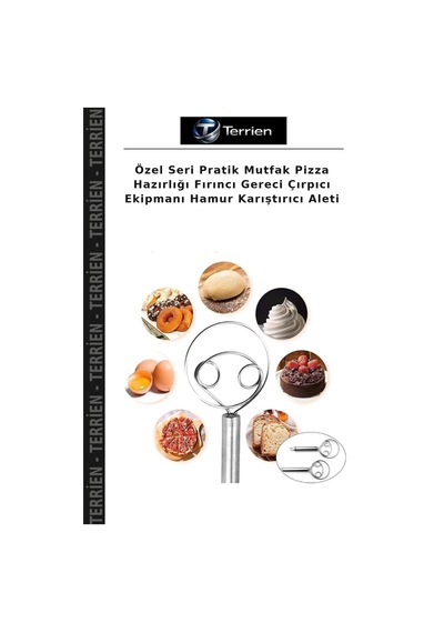 Özel Seri Pratik Mutfak Pizza Hazırlığı Fırıncı Gereci Çırpıcı Ekipmanı Hamur Karıştırıcı Aleti Çelik