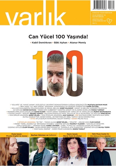 Varlık Dergisi 1427.sayı Ağustos 2026