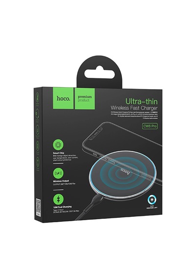 Hoco. Cw6 Pro Easy 15w 1m Kablosuz Magsafe Şarj Cihazı - Siyah