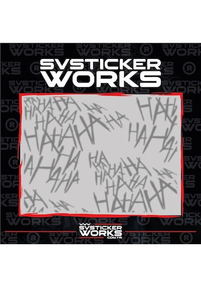 Haha Sticker Motor Araba Dekorasyon Sticker Evrensel 50 Adet 1 Paket 61916706