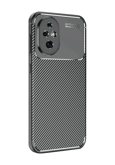 Honor 200 Uyumlu Kılıf Auto Focus Karbon Kapak - Siyah