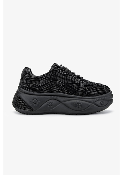 Valmenti Kadın Vegan Siyah Sneakers & Spor Ayakkabı 921 K25-0017 Bn Ayk Y24 Sıyah Siyah