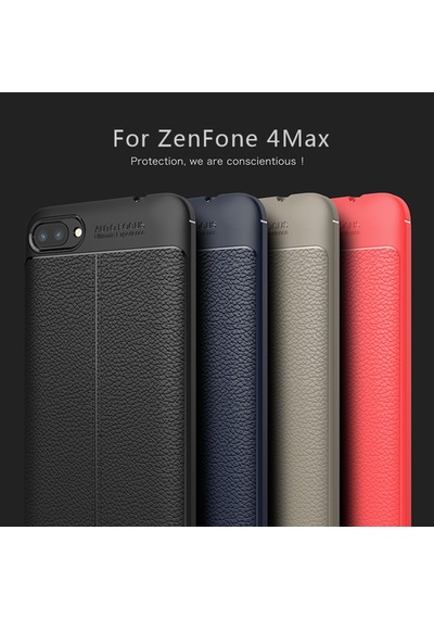 Zenfon 4 Max Zc554Kl Kilif Deri Görünümlü Tam Koruma Niss Silikon 406459101