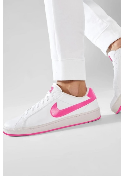 Nike Court Vintage Majestic Leather Sneaker Hakiki Deri Günlük Spor Ayakkabı Beyaz Pembe Beyaz