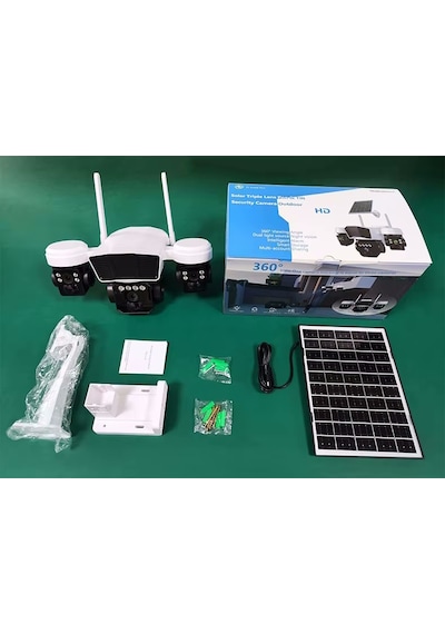 Ultimate Okam 3936 9mp 3+3+3 Üç Kameralı Ultra Hd 4g Solar Akıllı Güvenlik Kamerası