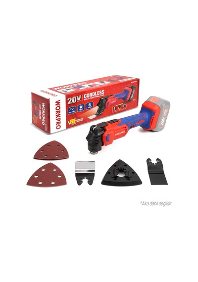 Workpro Wp393006 20volt Kömürsüz Şarjlı Devir Ayarlı Profesyonel Raspalama Ve Zımpara Aküsüz