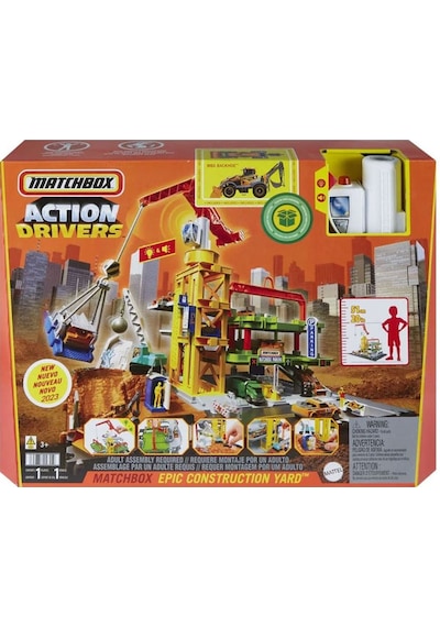 Matchbox Aksiyon Sürücüleri Muhteşem İnşaat Alanı Oyun Seti Hpd63