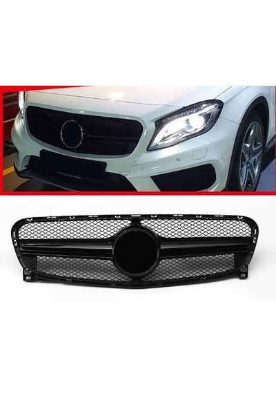 Mercedes Gla Diamond Amg Ön Panjur Izgara Seti 2014+ X156 Siyah T