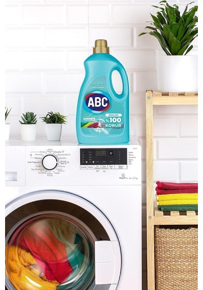 Sıvı Çamaşır Deterjanı, Renkliler İçin,%100 Korur, 3 Lt