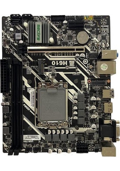 Seclıfe Anakart H610 Ddr4 Hdmı Vga M2 Glan Sata3 Usb3.2 Matx 1700p 12.13.nesil