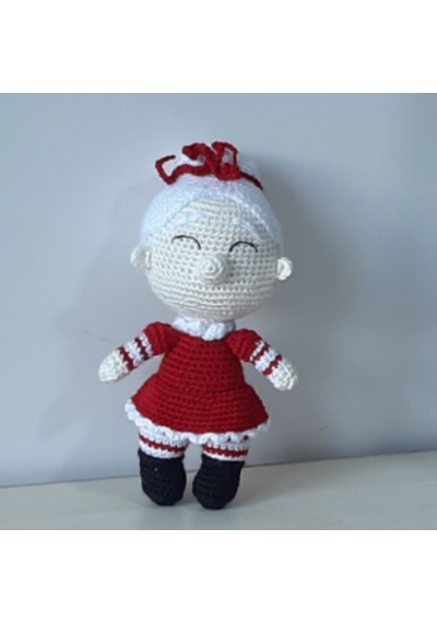 Amigurumi Örgü Oyuncak Yılbaşı Noel Anne