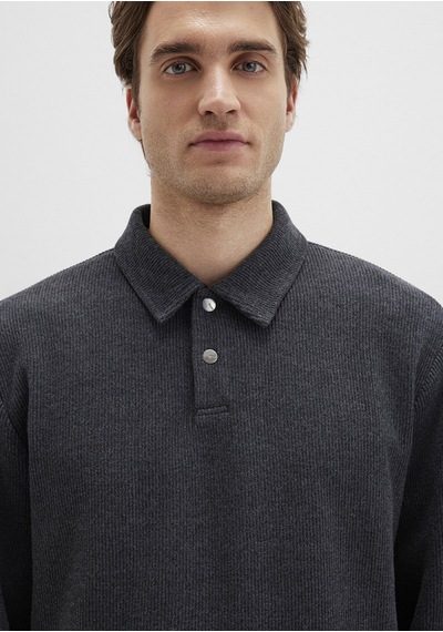 Mavi - Antrasit Polo Sweatshirt 0s10476-80023 Antrasit