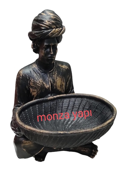 Hint Figürlü Sepetli Biblo Havluluk Antik