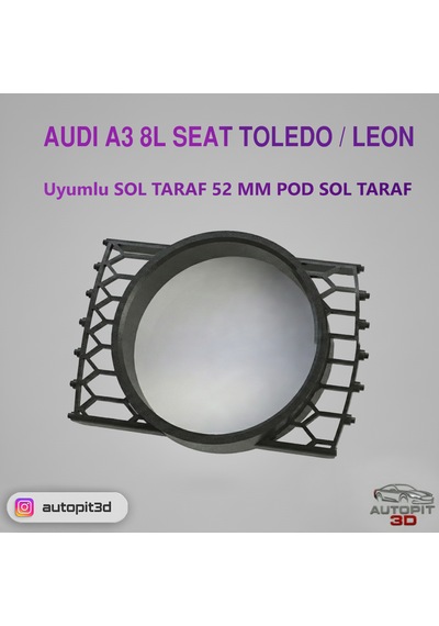 Audı A3 8l / Seat Toledo Leon Uyumlu 52 Mm Pod Sol Taraf Leon Uyumlu 52 Mm Pod