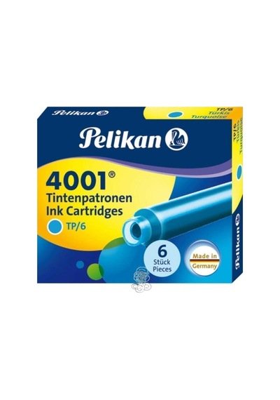 Pelikan Dolma Kalem Kartuşu Küçük Turkuvaz 6 Li  4001