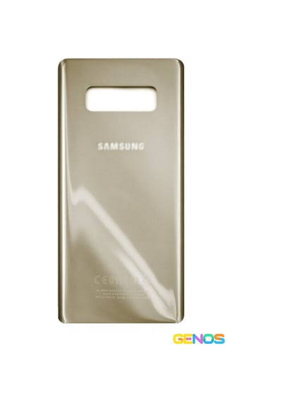 Samsung Galaxy Uyumlu Note 8 Arka Pil Batarya Kapağı Cam Gold Diğer