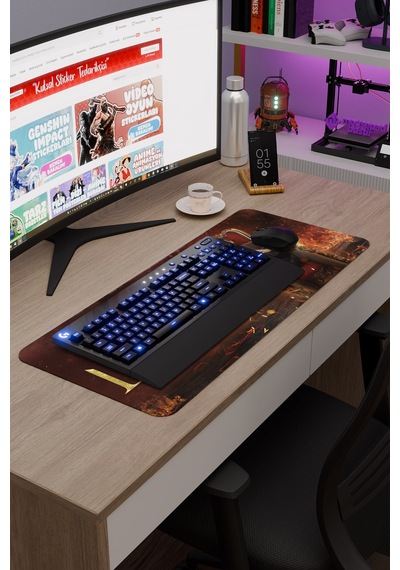 Lucifer V1 70x30 Xl Gaming Kauçuk Kaymaz Taban Mouse Pad Fare Altlığı