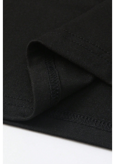 Siyah Lacivert 2li Paket Kadın Düşük Omuz Kayık Yaka Oversize T-shirt Siyah Lacivert