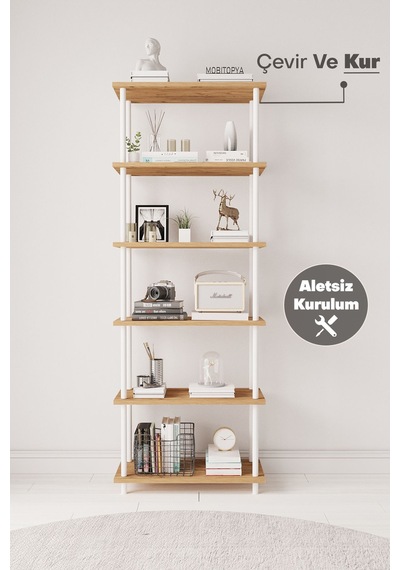 Çevir Kur 65 Cm Atlantik Çam Kitaplık Bd 65 177 29 Cm Atlantik Çam