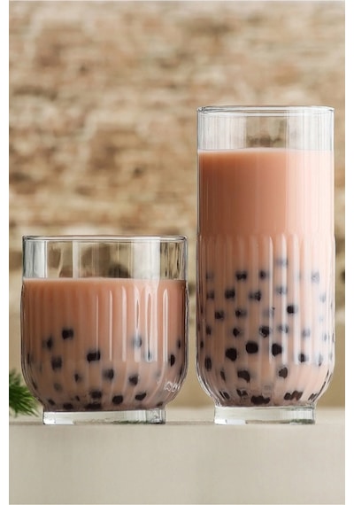 Lav Tokyo Cam Meşrubat Bardağı 6'lı 395 ml (Büyük Su/Kokteyl/Soğuk Kahve Bardağı )