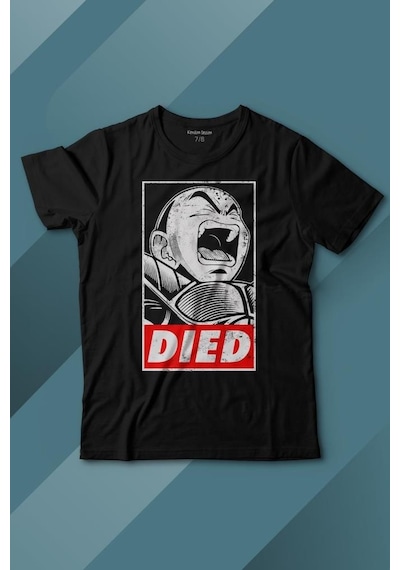 Kendim Seçtim Dragon Ball Krillin Anime Dizi Urban Baskılı Tişört Çocuk T-shirt 001