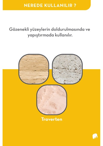 Granit Mastik Mermer Ve Traverten Mastik Dolgu-4 Kg 1 Adet