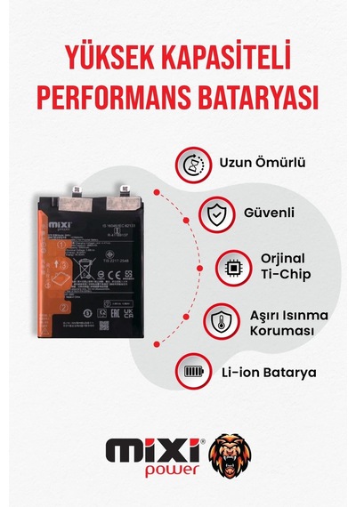 Xiaomi Redmi Note 13 Pro Plus Uyumlu Tam Kapasite Batarya
