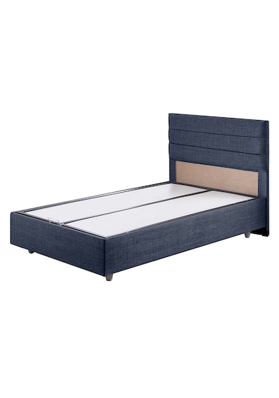 Sofia Tek Kişilik Baza Başlık Comfort Yatak Seti Lacivert 100 x 200