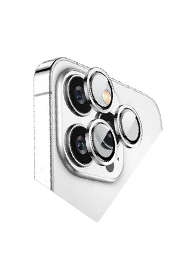 Apple İphone 15 Pro Max Uyumlu Bilvis Titan Kamera Lens - Gümüş