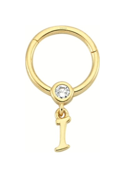Altın Halka Harf Piercing 14 Ayar Harfler Mevcut