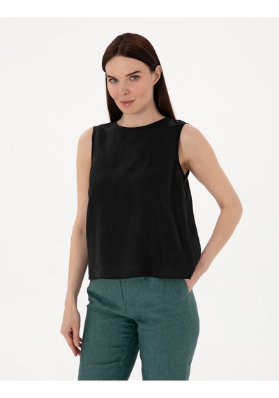 Pierre Cardin Kadın Siyah Kısa Kollu Bluz 50309346-vr046