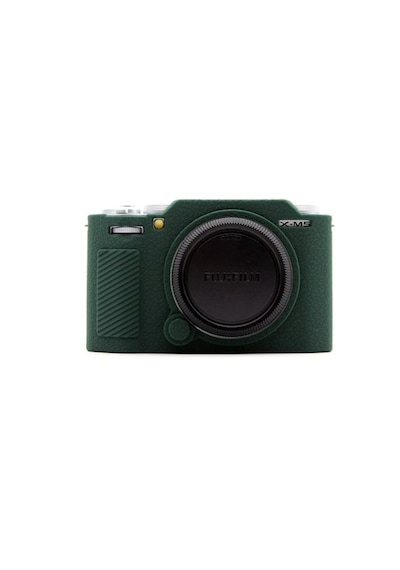 Mettzchrom Fujifilm Xm5 Kaymaz Doku Tasarımı Silikon Kılıfı Fujifilm X-m5 Kamera Sadece Koruyucu Kılıf Haki