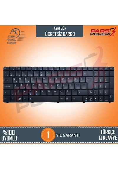 Asus Uyumlu X5Dij. X5Din. X66Ic. P50Ij Notebook Klavye Siyah Tr
