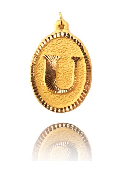 0.25 Gram 14 Ayar Altın Harf Kolye Ucu