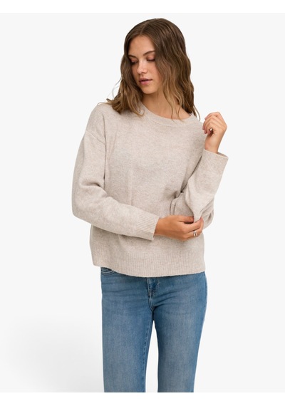 Only Onlolıvıa Ls O-neck Cc Knt Kadın Beyaz Kazak - 15380548