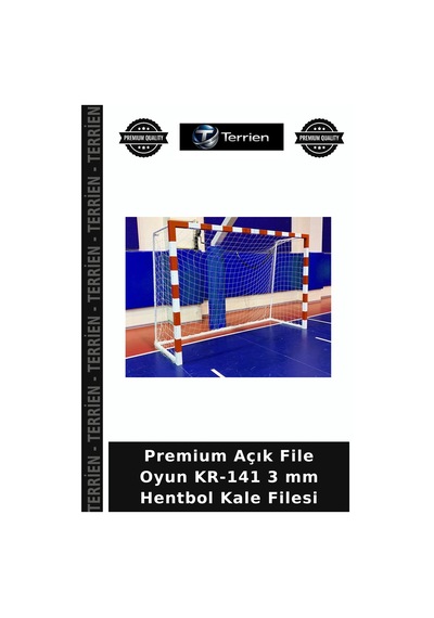 Premium Açık File Oyun Kr-141 3 Mm Hentbol Kale Filesi Çok Renkli