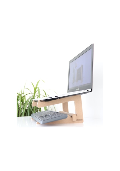 Hanwood Ahşap Laptop Standı - Laptop Yükseltici - 13" _ 14"