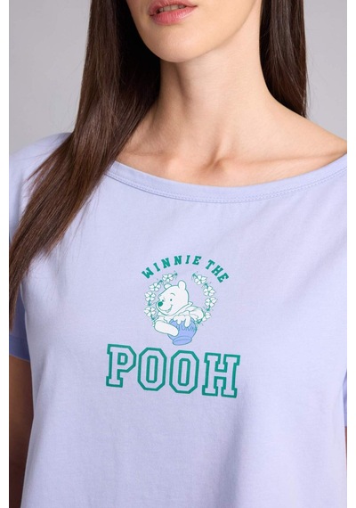 Defacto Dısney Wınnıe The Pooh Regular Fıt Kısa Kollu 2li Takım H5838ax26smpr317 Mor-pr317