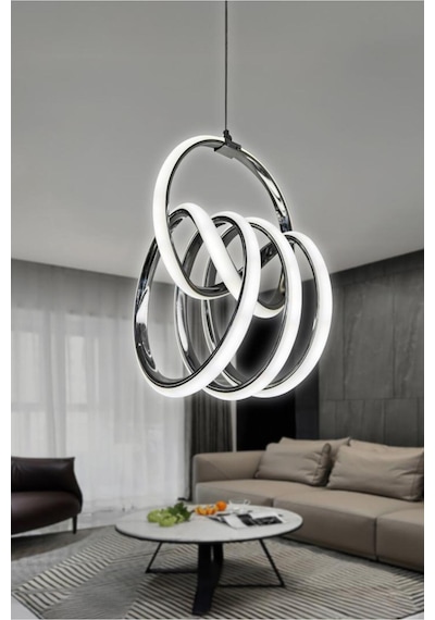 Fokus Modern Yüksek Işık Gücü Sarkıt Led Avize Ürün 3 Renk Standart