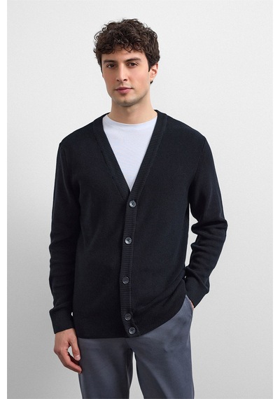 Backandbond Siyah Regular Fit Hırka