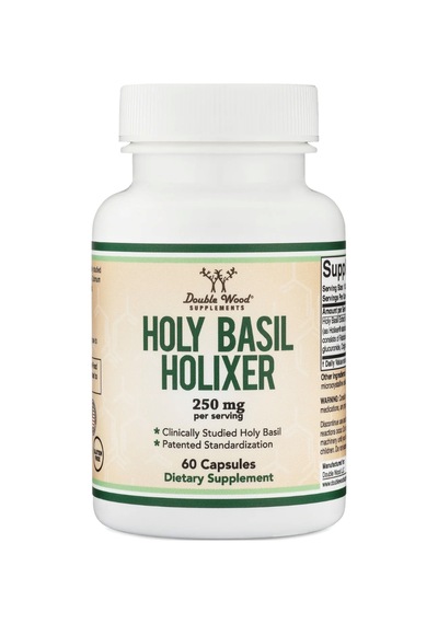 Double Wood Holixer Holy Basil Extract 250mg 60 Capsul.3838