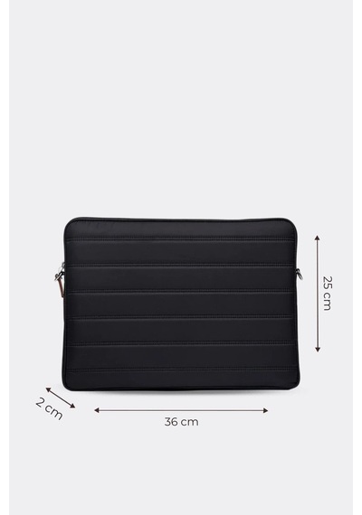 Mussen Laptop Kılıfı Su Geçirmez Macbook Neo Air Pro 13-14 İnç Siyah Siyah